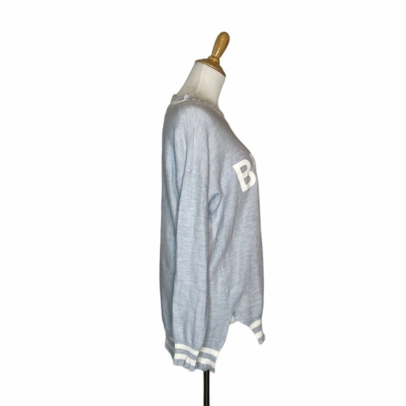 Caryn Vallone Blue/White “Beach” Fringe Sweater XS - Picture 10 of 16